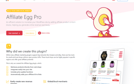 Affiliate Egg – Nischen-Affiliate-Marketing-WordPress-Plugin
